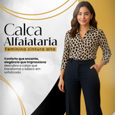 Kit 4 Unidades - Calça Pantalona Alfaiataria Premium