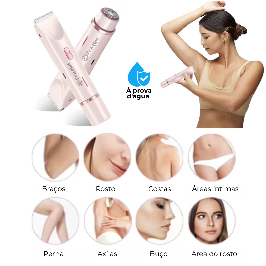 Super Liquidação - Depilador Venelle 2 em 1 (corporal e facial) + Brindes